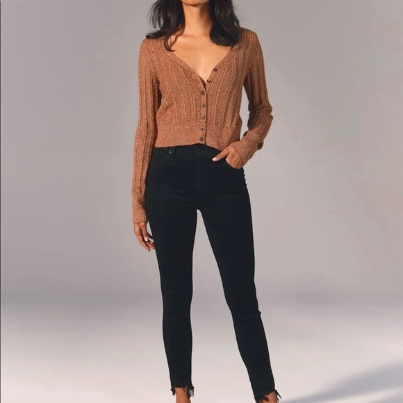 NWT NEW Abercrombie & Fitch High Rise Super Skinny Ankle Jean New with tags - Picture 2 of 2